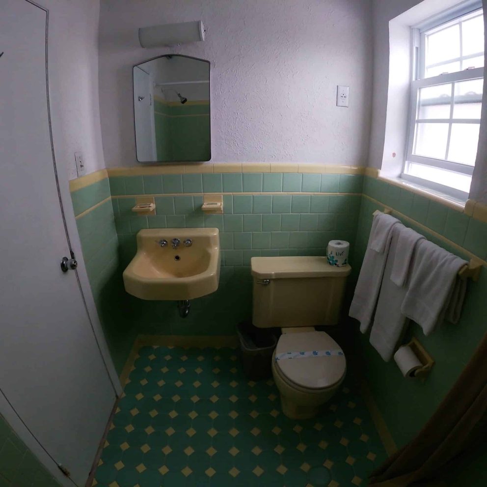 Full private bathroom at Sea Chest Motel Wildwood Crest