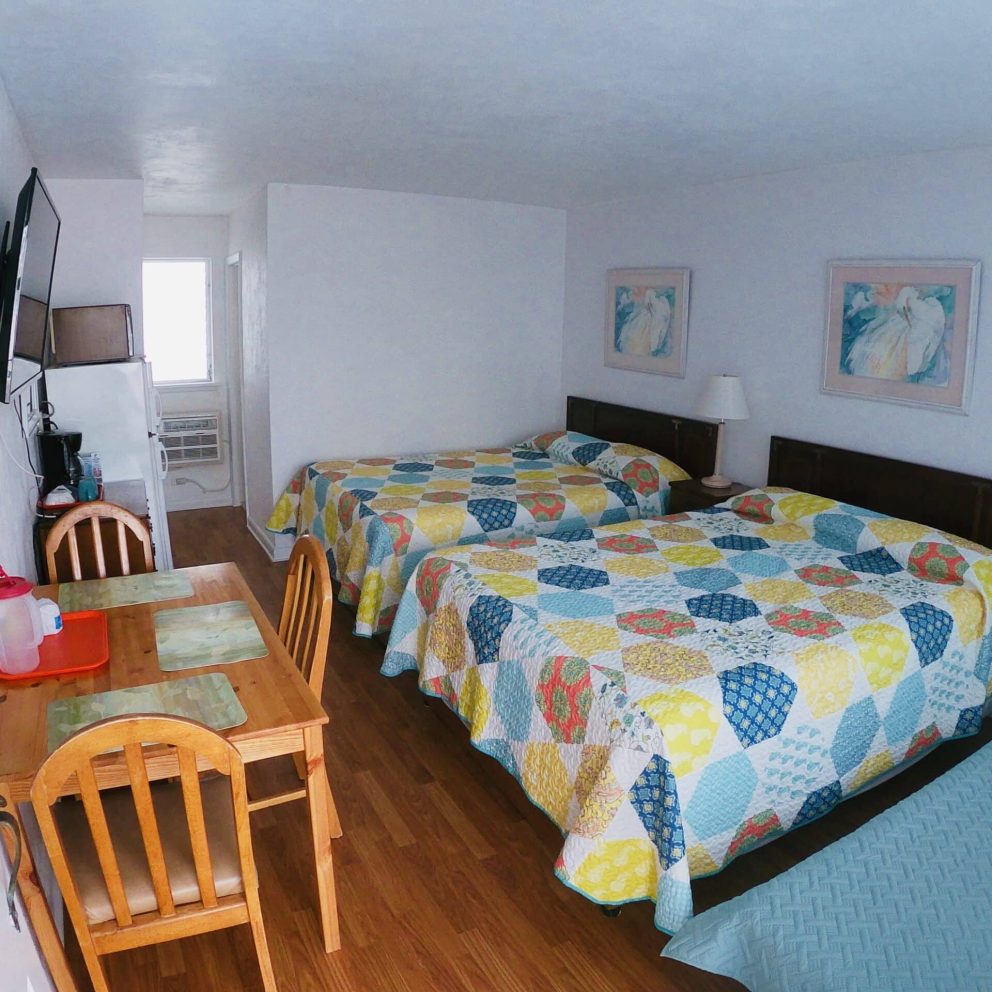 Double queen bed room at Sea Chest Motel Wildwood Crest