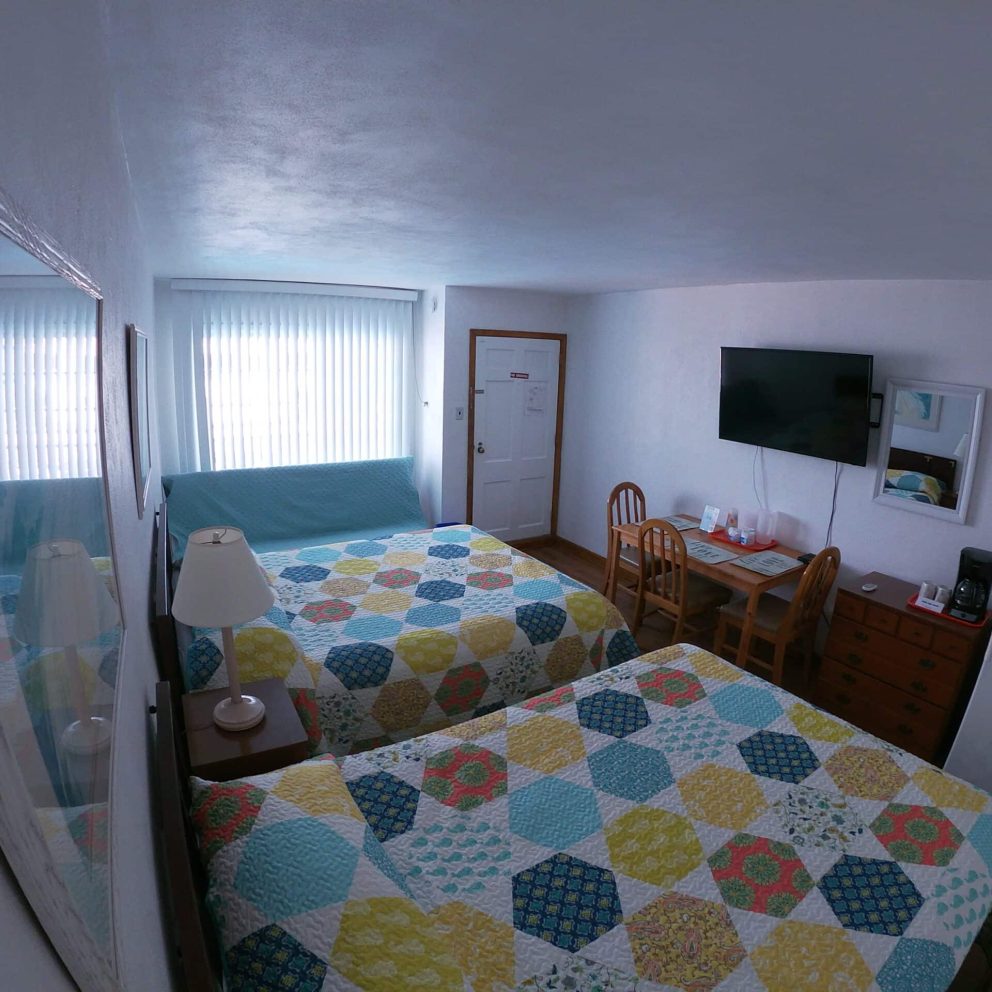 Double queen bed room at Sea Chest Motel Wildwood Crest