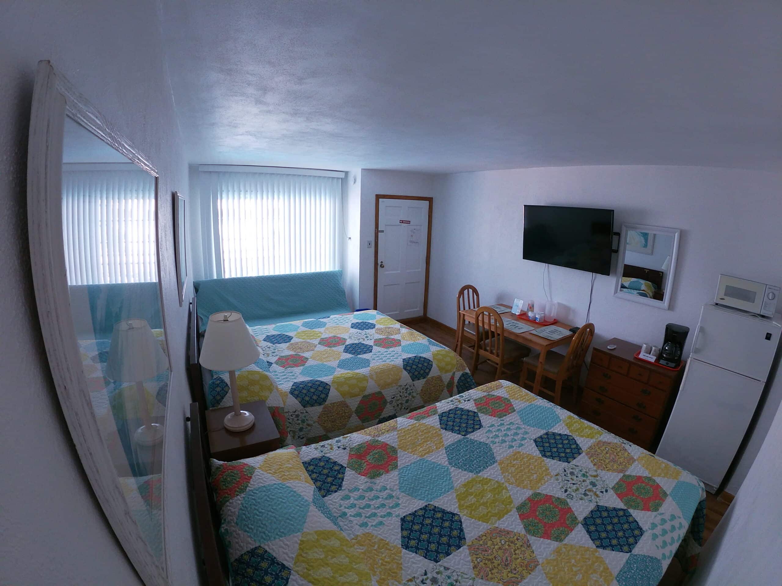 Double queen bed room at Sea Chest Motel Wildwood Crest